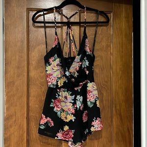 Forever 21 floral romper